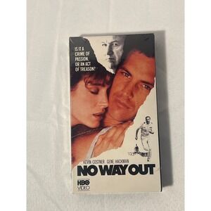 No Way Out VHS Tape Kevin‎ Costner Gene Hackman Sealed HBO Video Movie